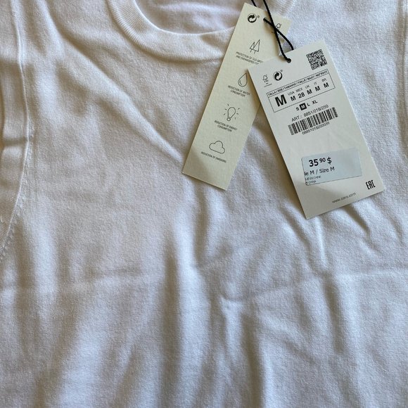 BNWT Zara Basic Knit Top - Picture 2 of 3